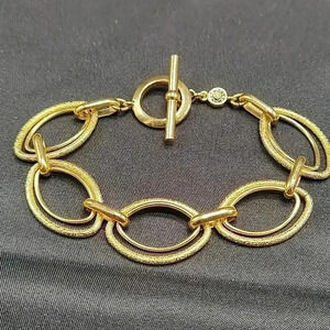 Monet Gold Toned Link Bracelet #bundlefive